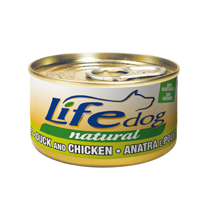 Life Natural Dog umido cane 90g Anatra e pollo