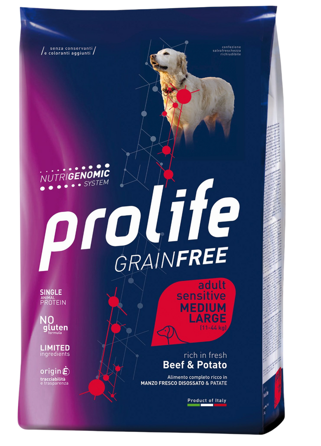 Prolife gf adult 2.5kg beef 