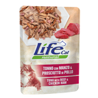 Tonno con manzo e prosciutto di pollo