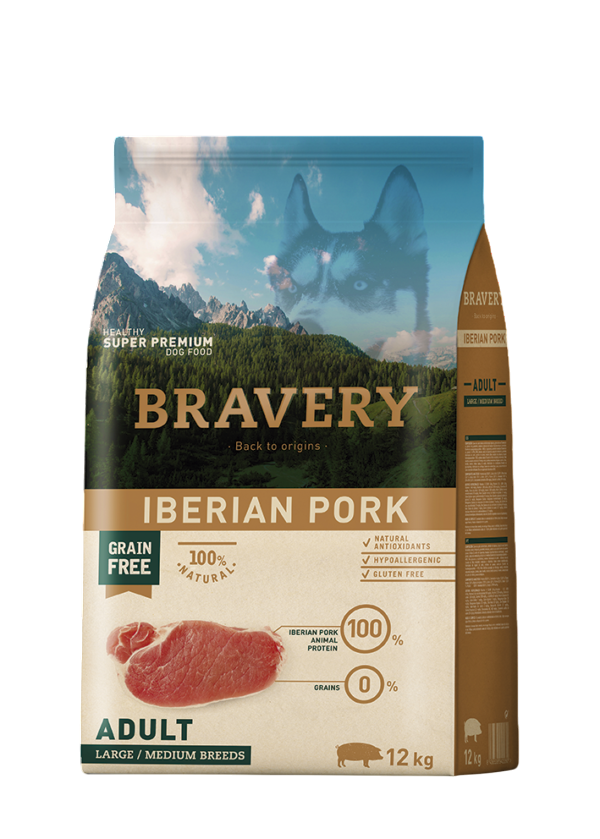 Bravery adult 12kg pork