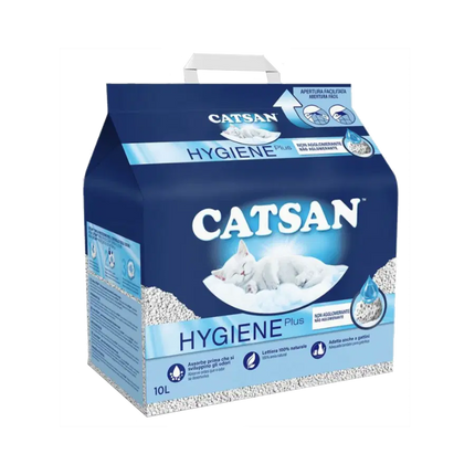 Lettiera Catsan Hygiene Plus 10L per gatti assorbente