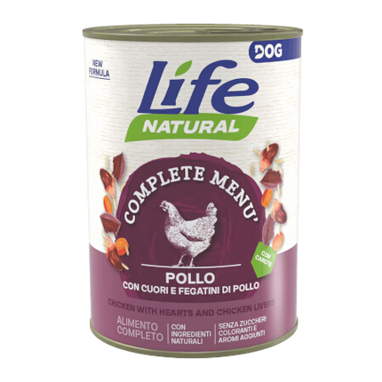 LifeDog Natural Pollo fegatini 400gx12