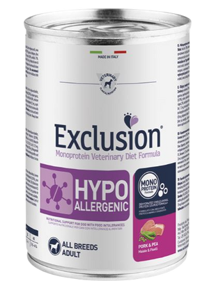 Exclusion Hypoallergenic Pork Pea