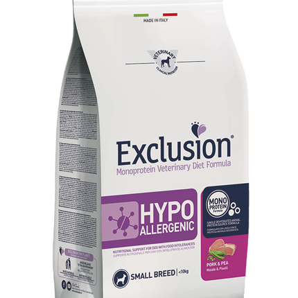 Exclusion Hypoallergenic small pork 2kg