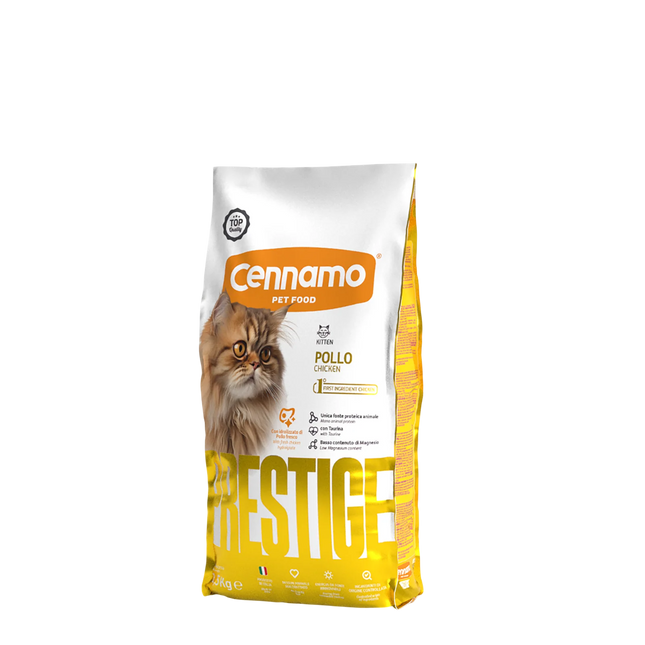 Cennamo Prestige croccantini gattino Kitten 1.5kg alta qualità Pollo