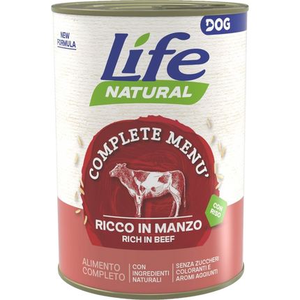 LifeDog Natural Manzo 400gx12