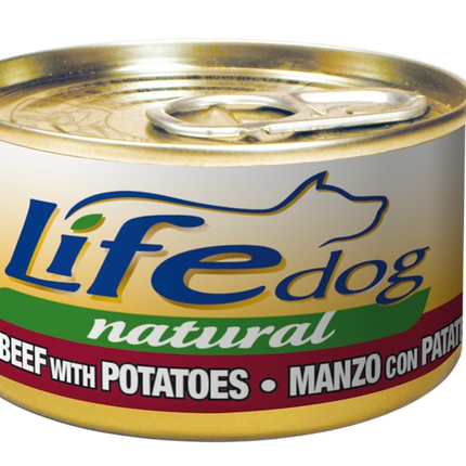 Life Natural Dog umido cane 90g Manzo Patate