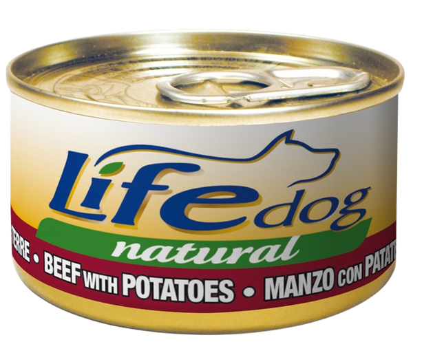 Life Natural Dog umido cane 90g Manzo Patate