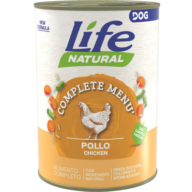 LifeDog Natural Pollo 400gx12