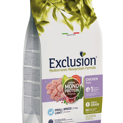 Exclusion Monoprotein 12kg Pollo Light