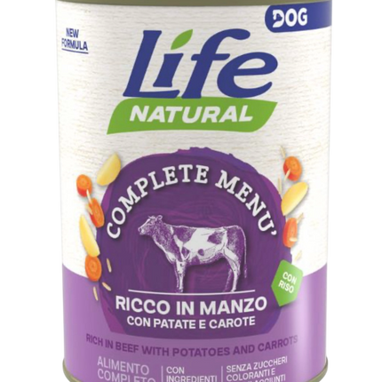 LifeDog Natural Manzo 400gx12