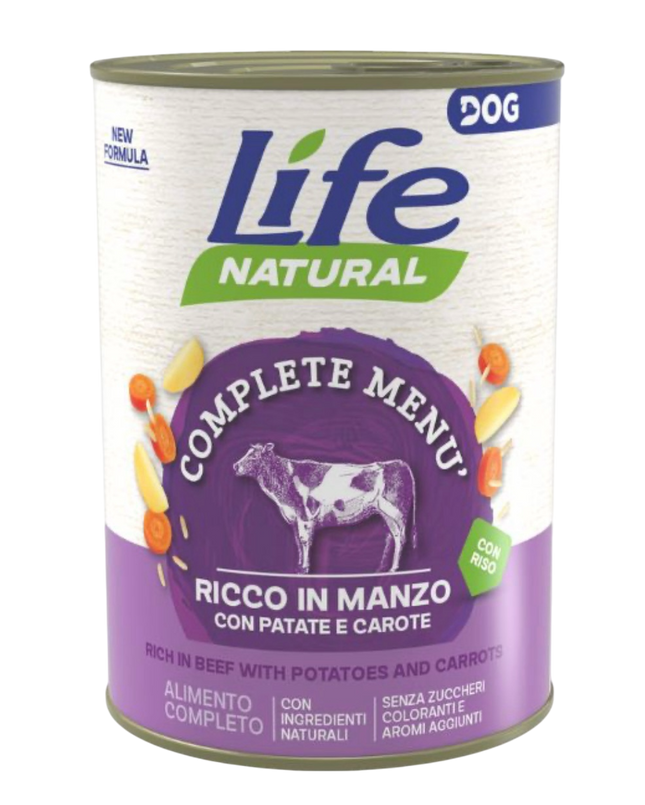 LifeDog Natural Manzo 400gx12