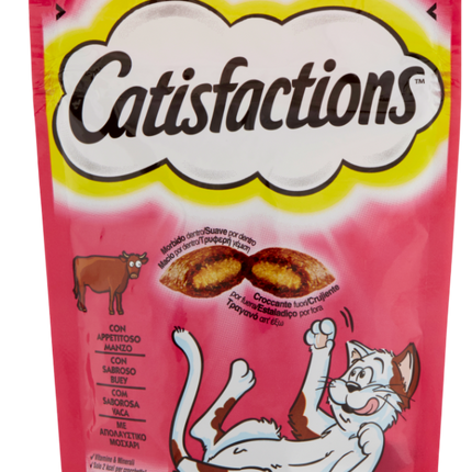 Catisfactions snack per gatti Manzo 60g 