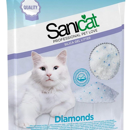 Sanicat Diamonds Lettiera Silica Gel (15L)