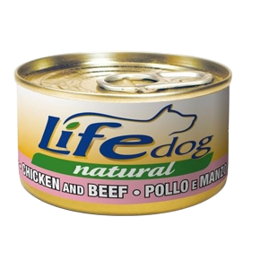Life Natural Dog umido cane 90g Pollo e manzo