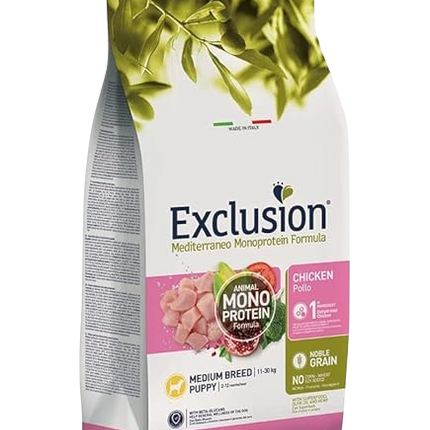 Exclusion medum puppy small 12kg