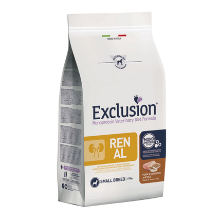 Exclusion renal small breed