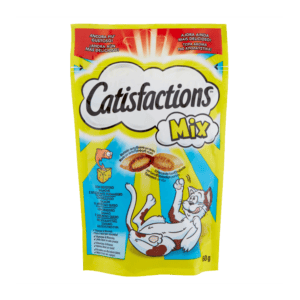 Catisfactions snack per gatti Salmone Formaggio 60g 