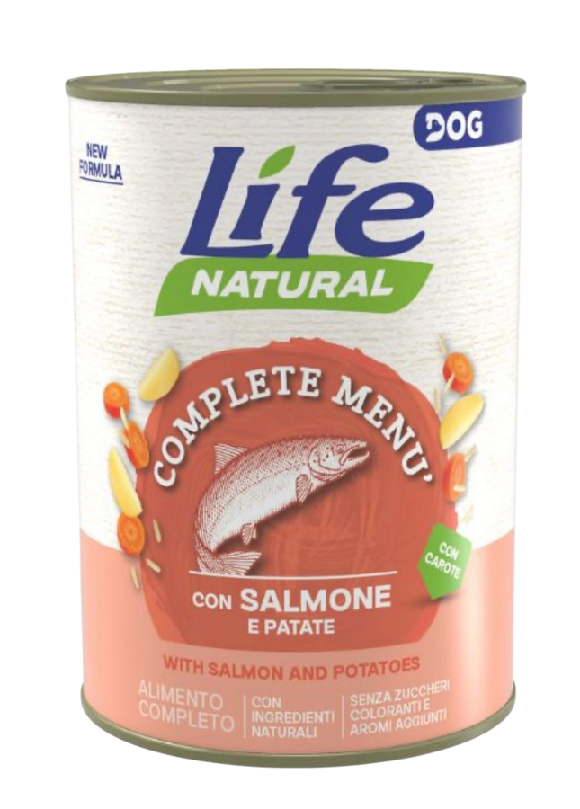 LifeDog Natural Salmone 400gx12