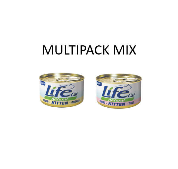 LifeCat Kitten Multipack Mix (85gx12pz)