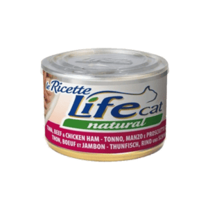 LifeCat Natural Tonno Manzo Prosciutto 150g umido per gatti