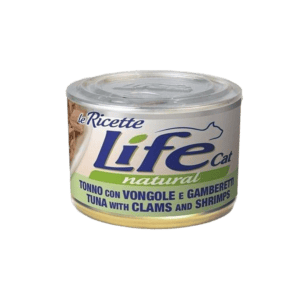 LifeCat Natural Tonno Vongole Gamberetti 150g umido per gatti