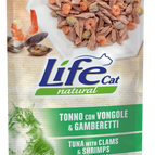 Tonno con vongole e gamberetti