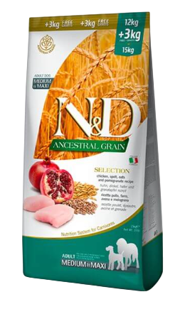 Farmina N&D Ancestral Grain - Dog Medium & Maxi (15kg)