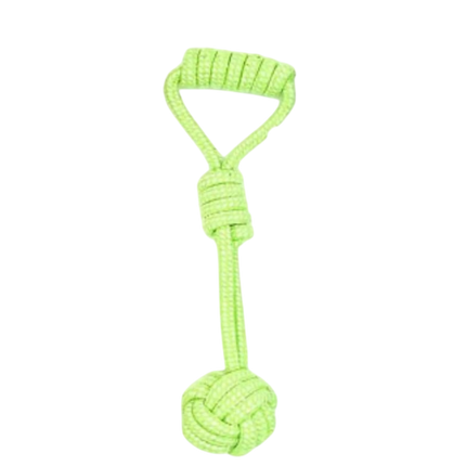 Gioco in corda con nodo per cani resistente Verde