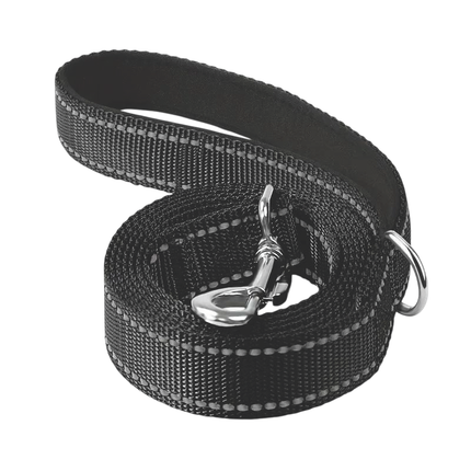 Guinzaglio cane lungo resistente per passeggiate quotidiane Nero
