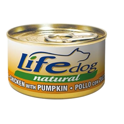 Life Natural Dog umido cane 90g Pollo e zucca