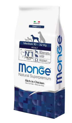 Monge Natural Superpremium Medium Adult Pollo (12kg)