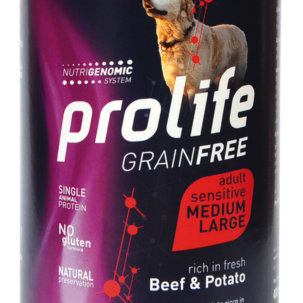 Prolife Sensitive Grain Free Adult Manzo Patate