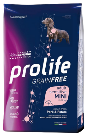 Prolife Grain Free Adult Sensitive Mini Maiale Patate
