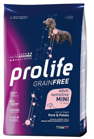 Prolife Grain Free Adult Sensitive Mini Maiale Patate