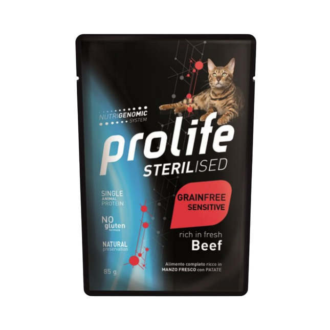 Prolife Sterilised Sensitive Grain Free (85gX12pz)