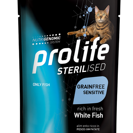 Prolife Sterilised Sensitive Grain Free (85gX12pz)