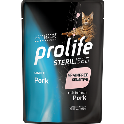 Prolife Sterilised Sensitive Grain Free (85gX12pz)