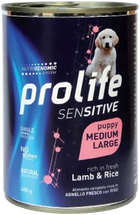 prolife puppy medium large 400g lamb