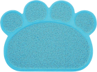 Tappetino Azzurro a Forma di Zampa per Ciotole Azzurro